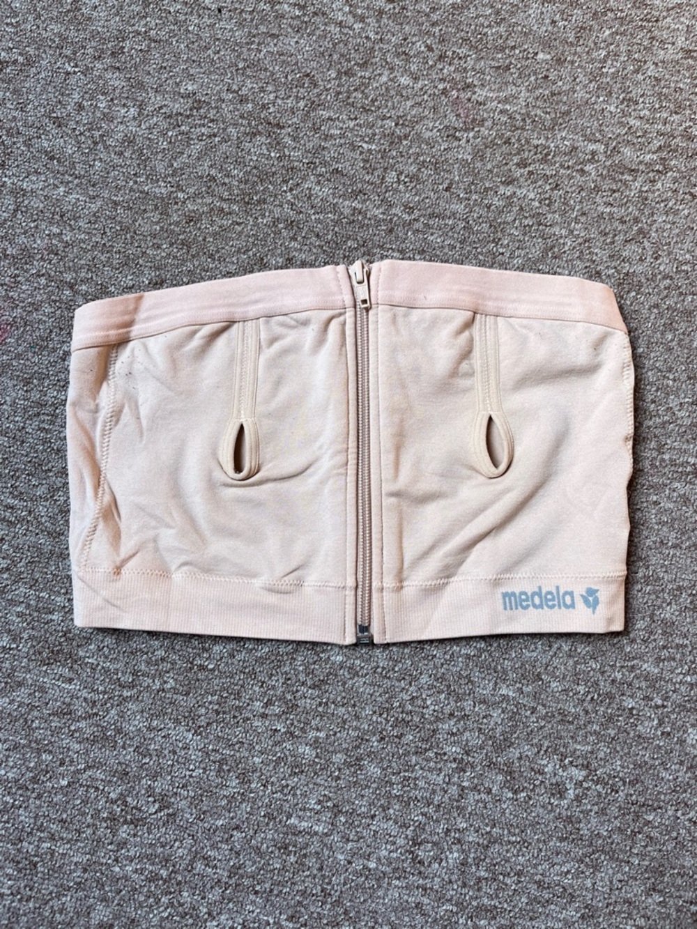Medela Beige/Nude Nursing Support Bandeau with Front Zipper
